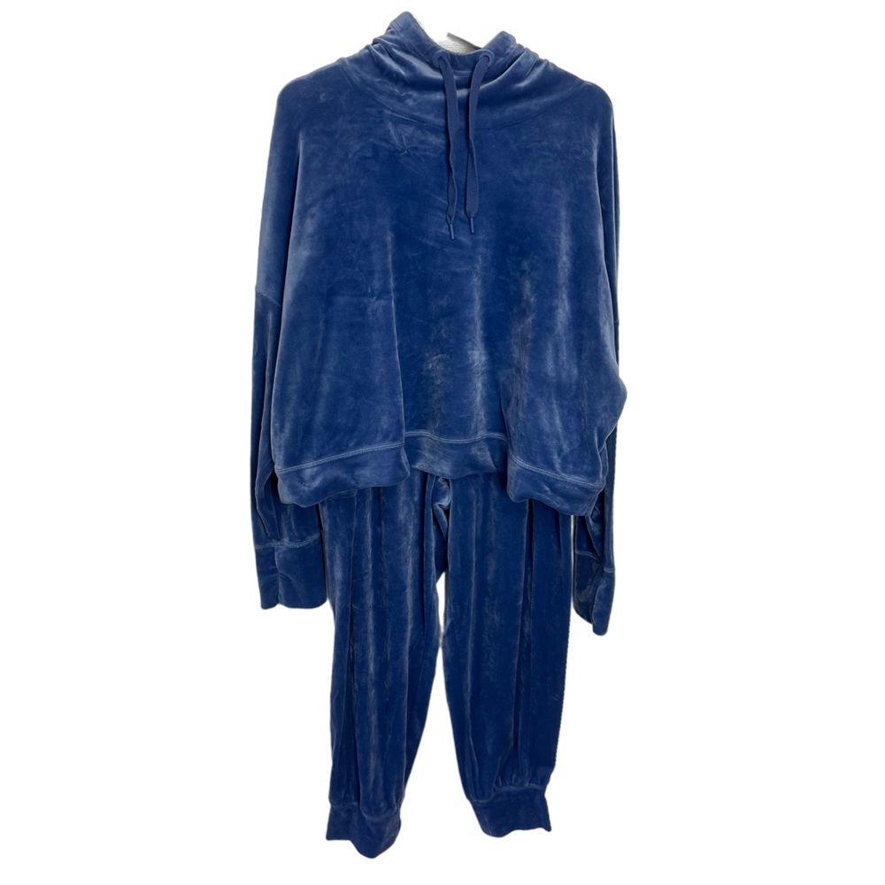 Aerie Blue Velour Hoodie